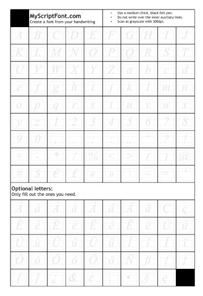 Blank 120 Chart Printable