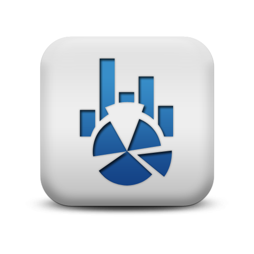 Blue Square Icon Business