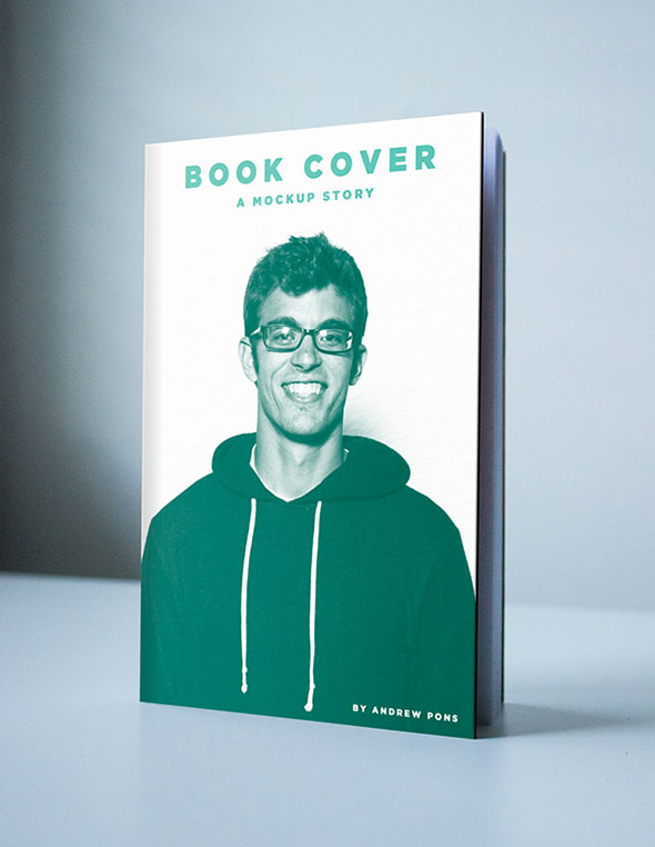 Book Cover Mockup PSD Free Download