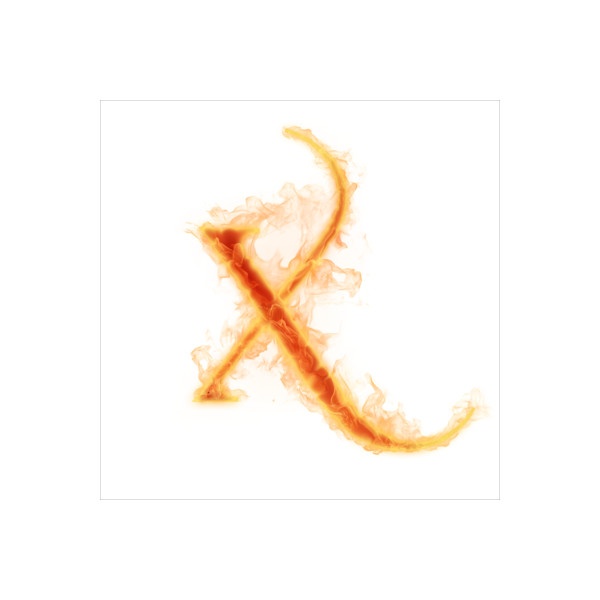 Burning Letter X