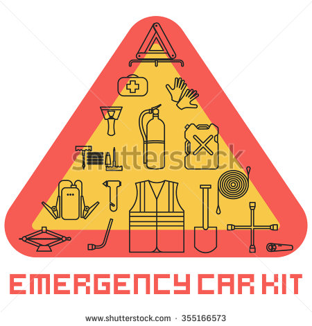 Car Emergency Kit Clip Art