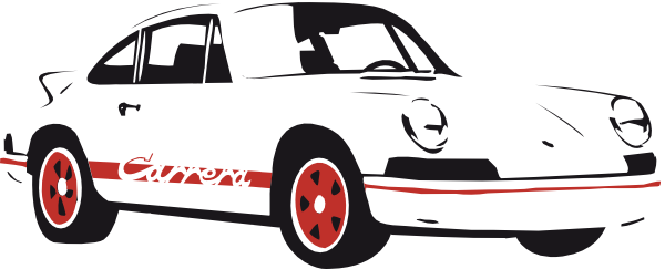 Car Vector Art Black and White