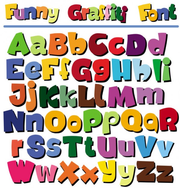 Cartoon Alphabet Letters
