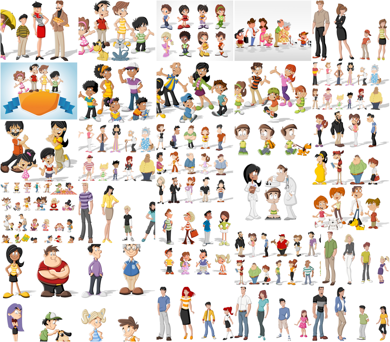 Cartoon People Family Clip Art Free