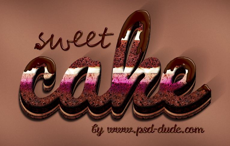 Chocolate Text Effect Photoshop Tutorial