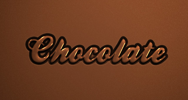 Chocolate Text Effect