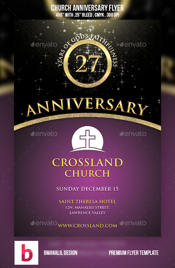 14 Church Anniversary Flyer Templates Free Images