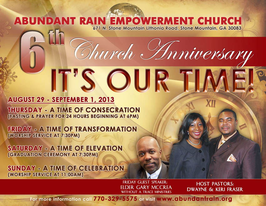 Church Anniversary Flyer