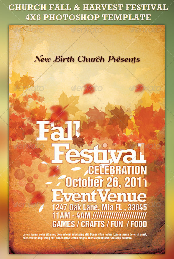 Fall Event Flyer Template from www.newdesignfile.com