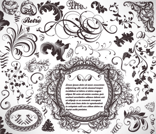 Classic Lace Pattern Vector Free