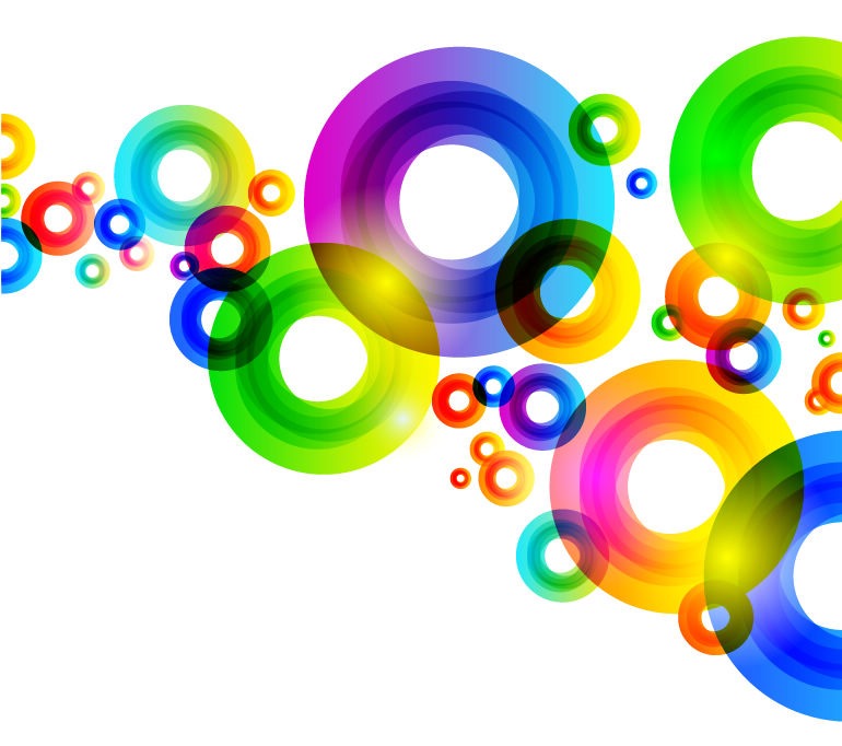 Colorful Circles Free Vectors