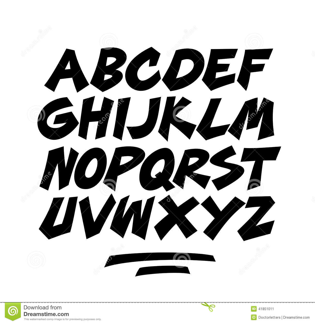 15 Free Vector Comic Cartoon Font Alphabet Doodle Images