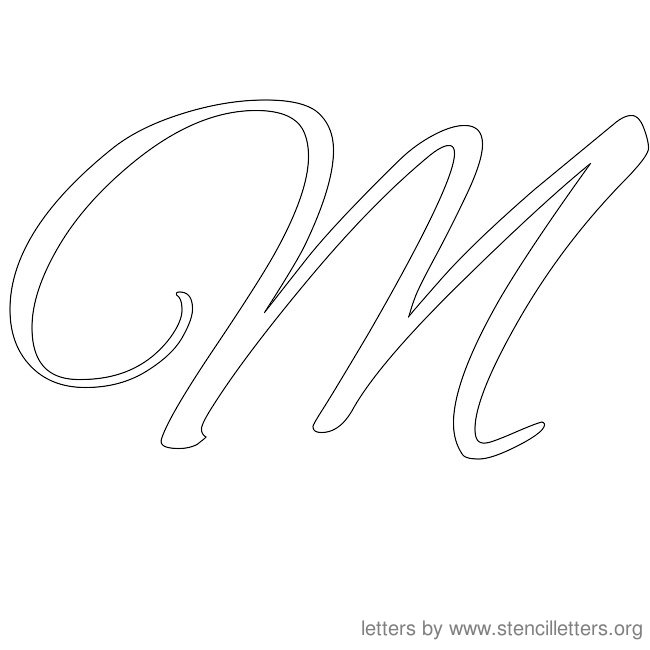 Cursive Letter M