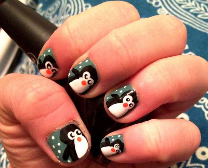 Cute Black Nail Polish Designs