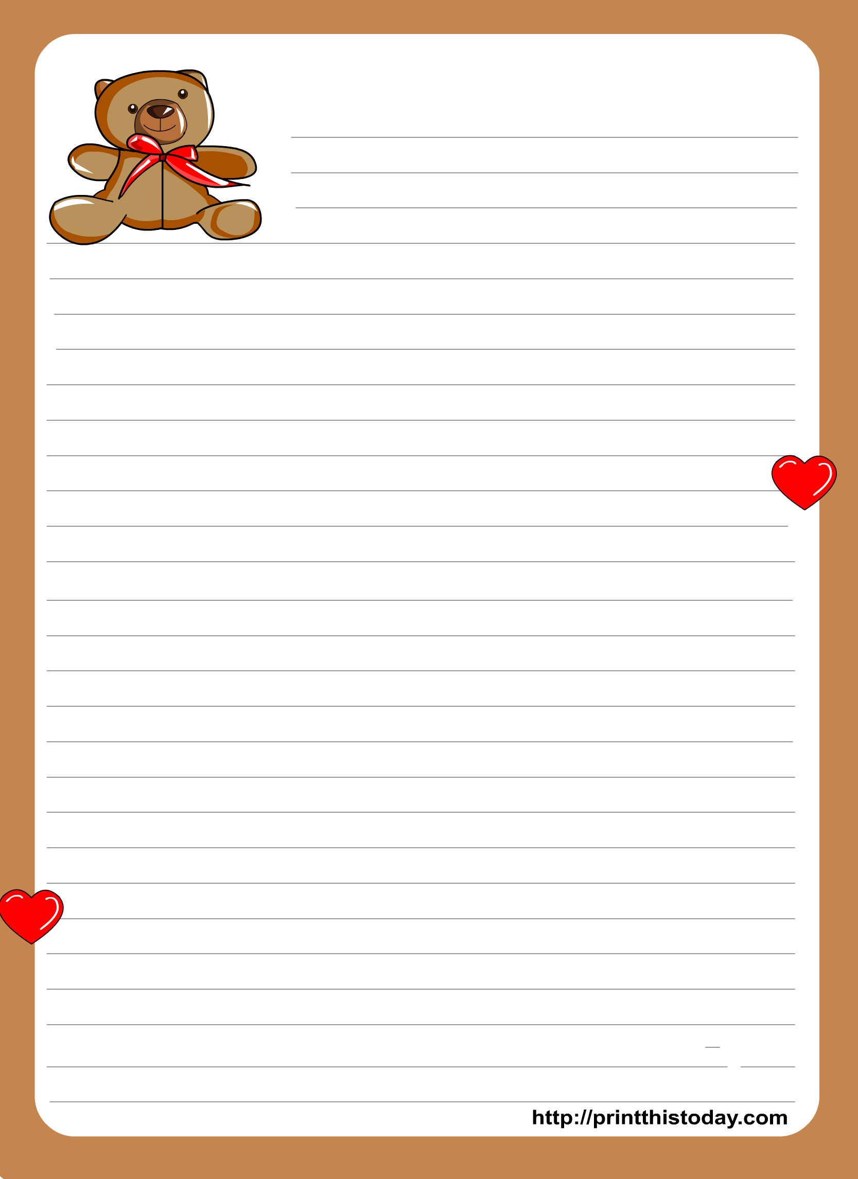 Cute Letter Writing Paper