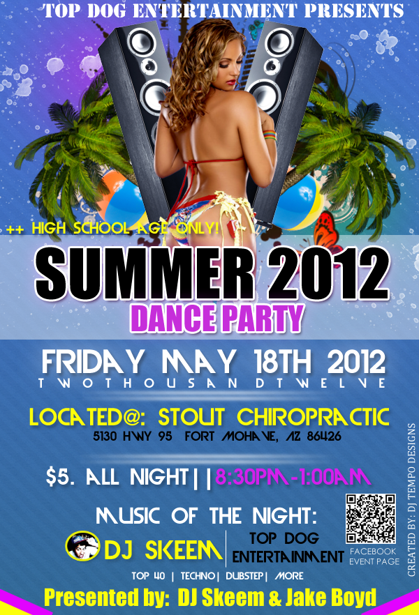 Dance Summer Party Flyer