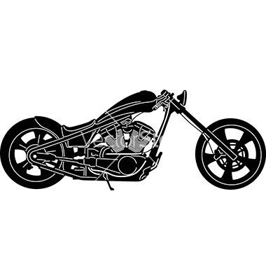 Detailed Motorcycle Vector Free