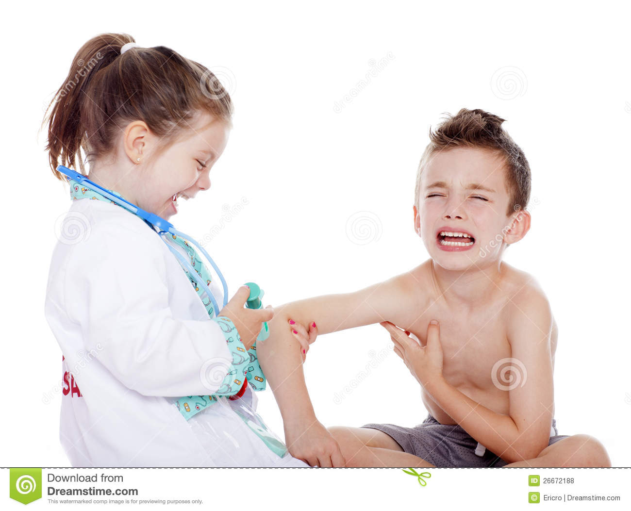Doctor and Patient Laughing