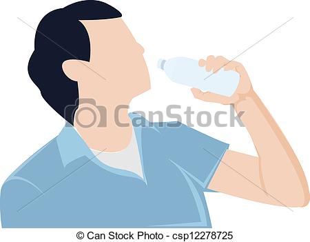Drinking Water Bottle Clip Art