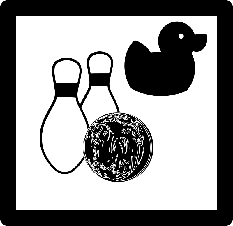 Duckpin Bowling Clip Art