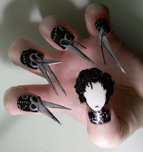 Edward Scissorhands Nails Edward Scissorhands Nails