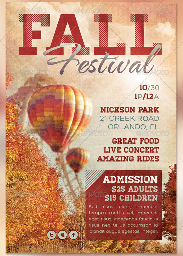 Fall Festival Flyer Template