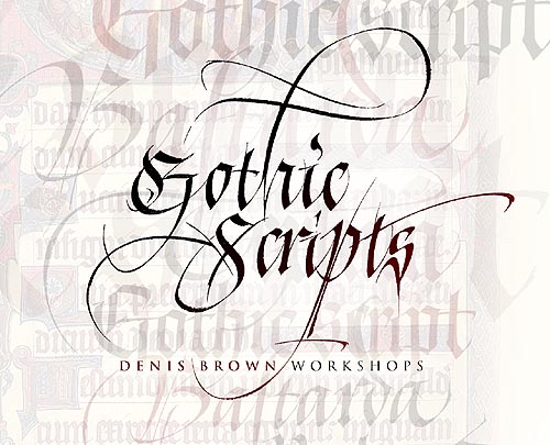 Fancy Cursive Calligraphy Letters Gothic