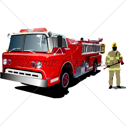 Fire Truck Vector Art
