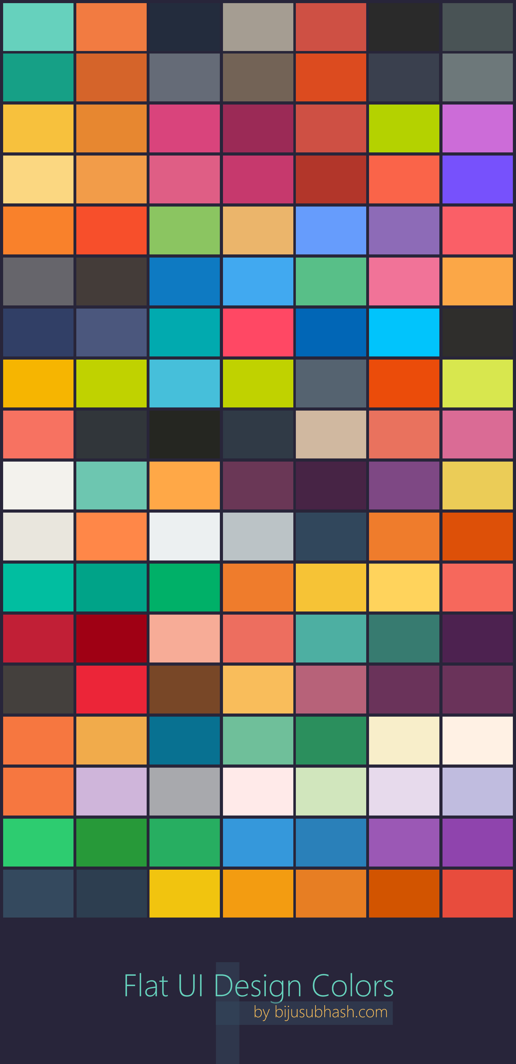 Flat UI Design Colors