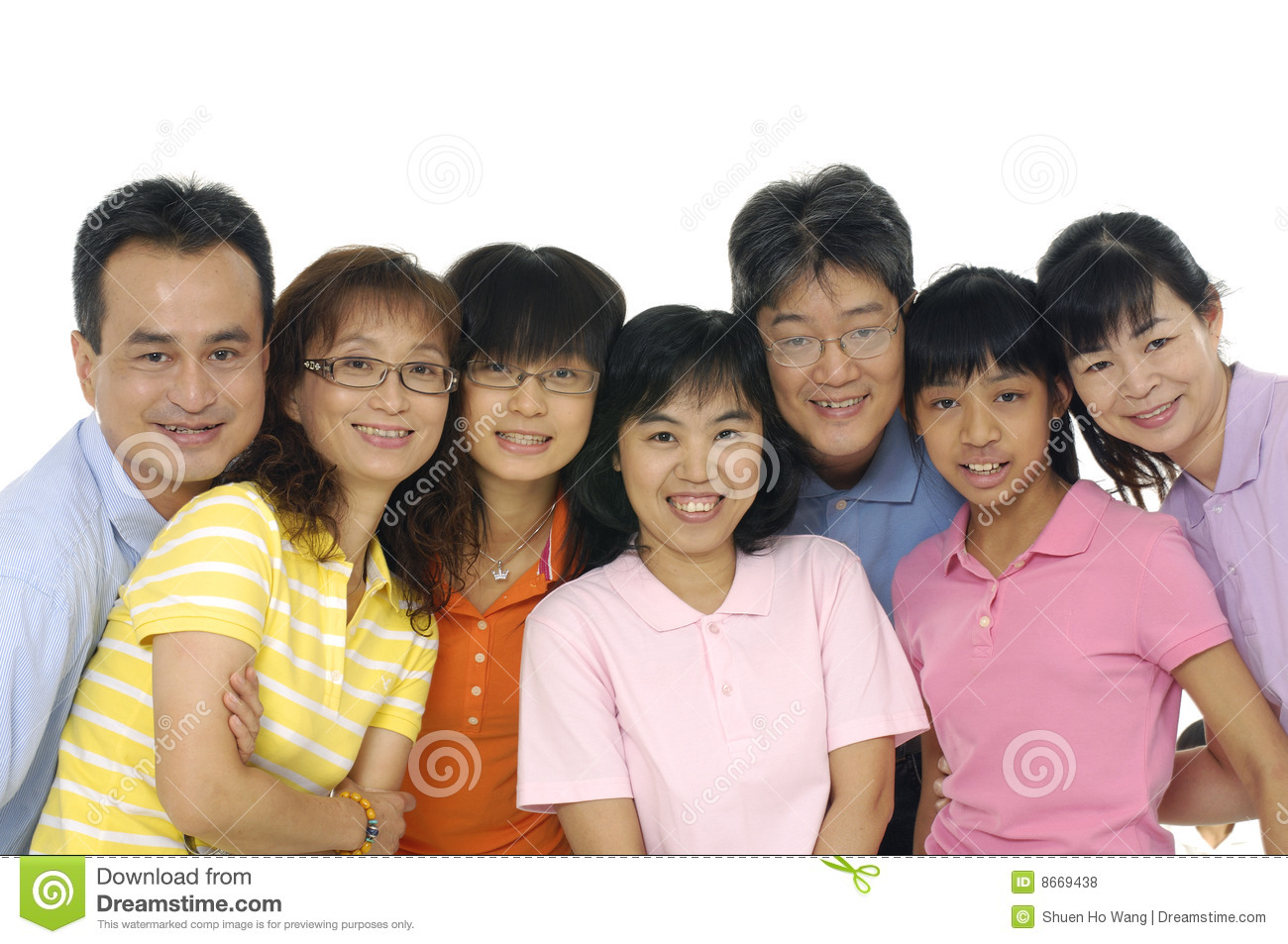 Free Asian Family Stock