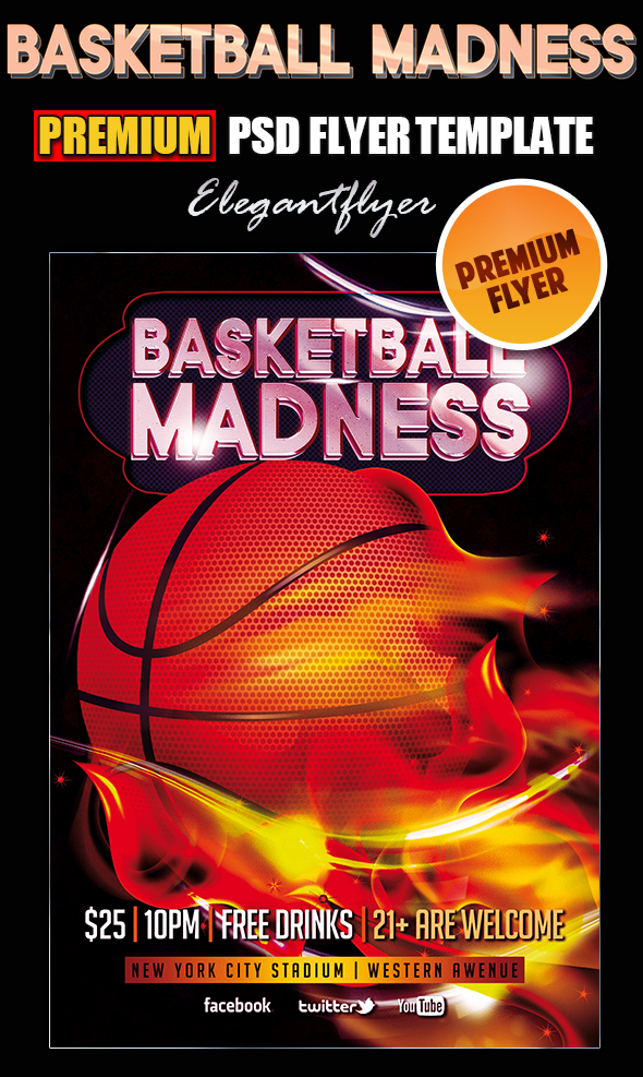 Free Basketball Flyers Photoshop Templates