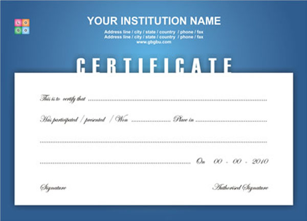 Free Certificate Design Templates Free Certificate Design Templates