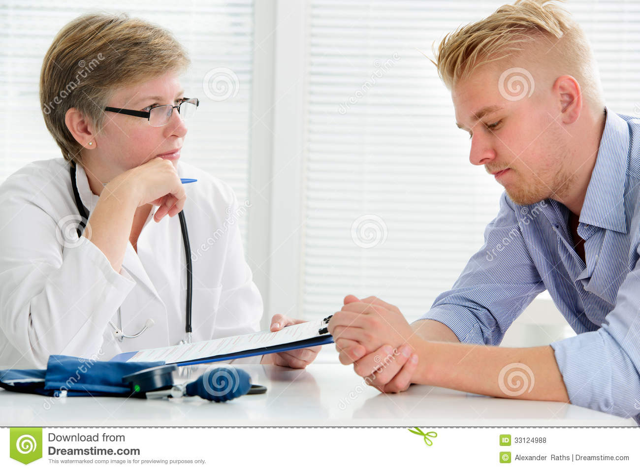 Free Doctor and Patient Talking