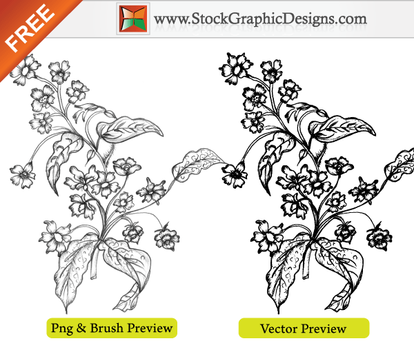 Free Hand Drawn Flowers Free Hand Drawn Flowers