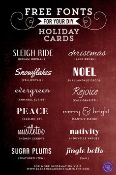 Free Holiday Fonts