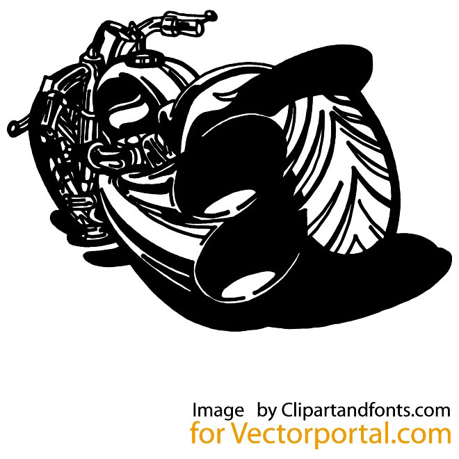 Free Motorcycle Vector Clip Art