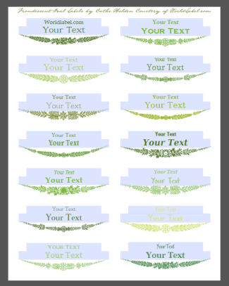 Free Oval Label Templates Printable