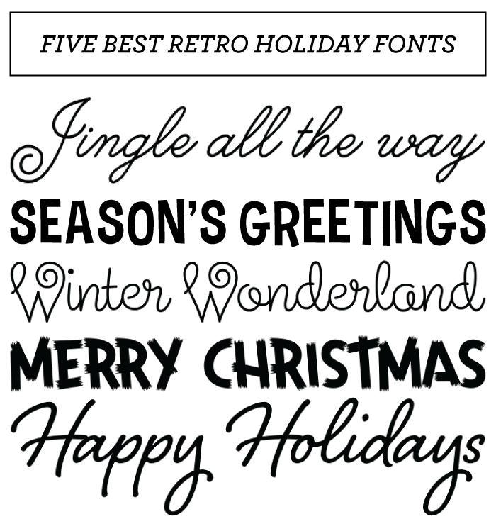 15 Holiday Party Font Images