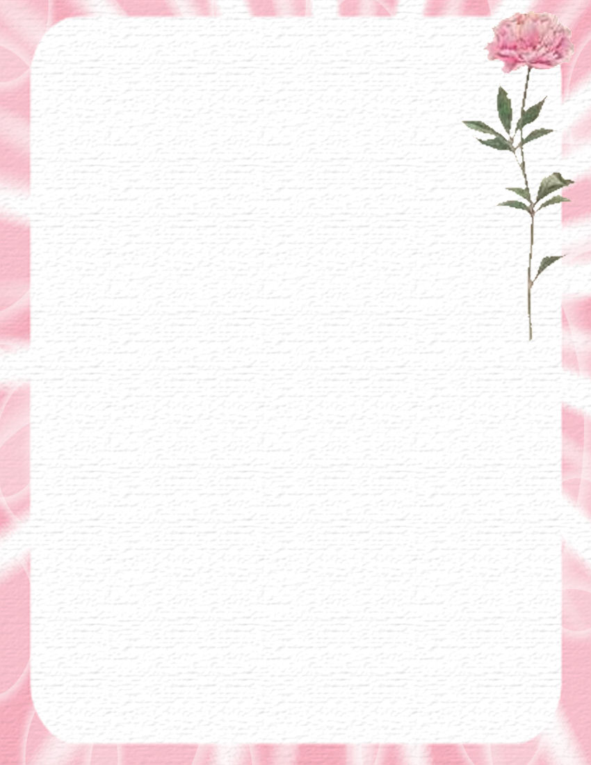 Free Printable Floral Stationery