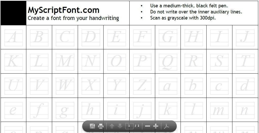 Free Printable Fonts Templates