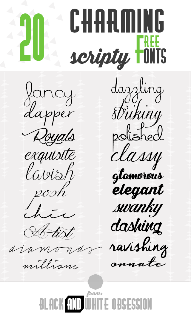 Free Printable Script Fonts