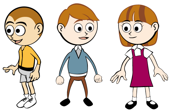 Free Vector Clip Art Cartoon Children