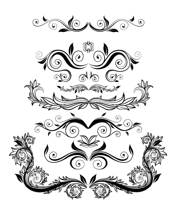 Free Vintage Vector Ornaments