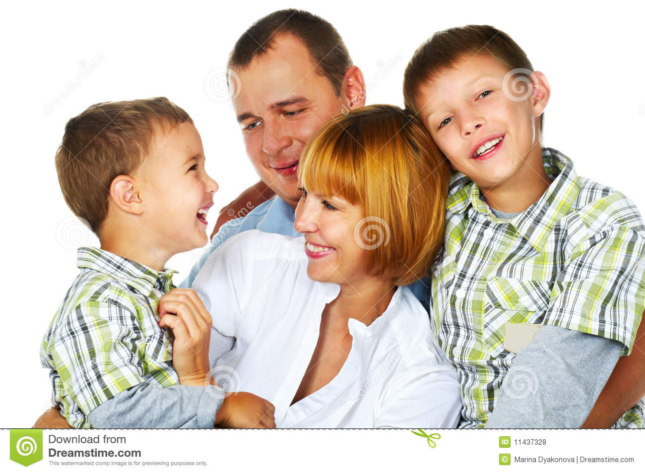 Fun Free Family Stock Image
