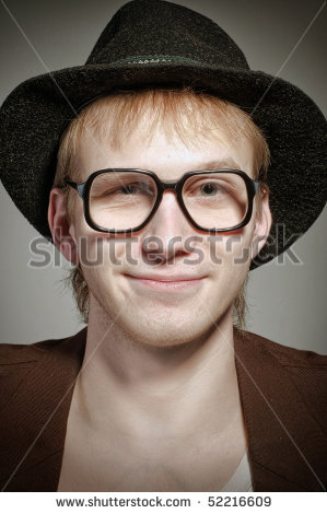 Funny Guy with Glasses