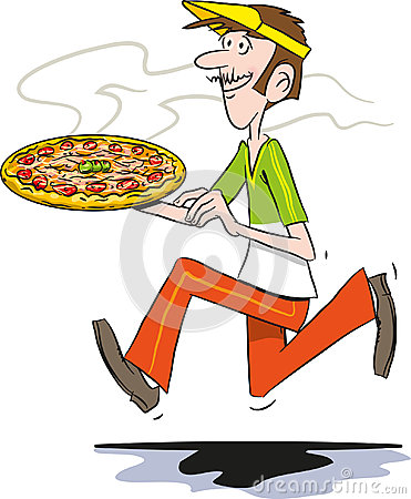 Funny Pizza Delivery Guy