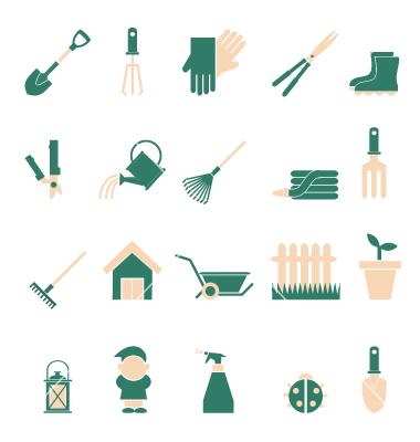 6 Garden Icons Free Images