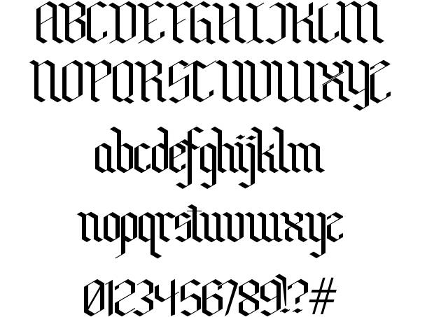 Gothic Fonts