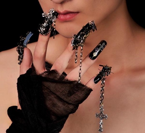 Gothic Nail Art Designs