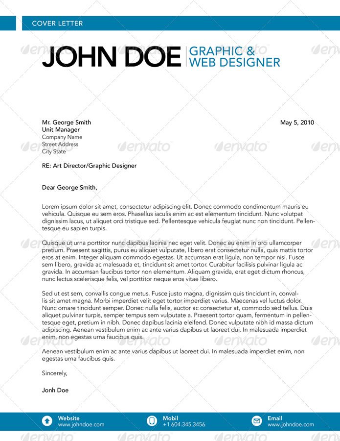 Graphic Design Cover Letter
